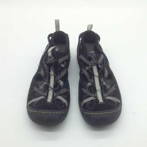 Black/Lime Green J-41 Adventure Sandals - Picture 1 of 3